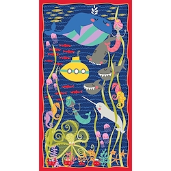 Navy - Sea Life Panel - 24in